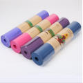 6mm free sample tpe eco friendly custom yoga mat with carry strap